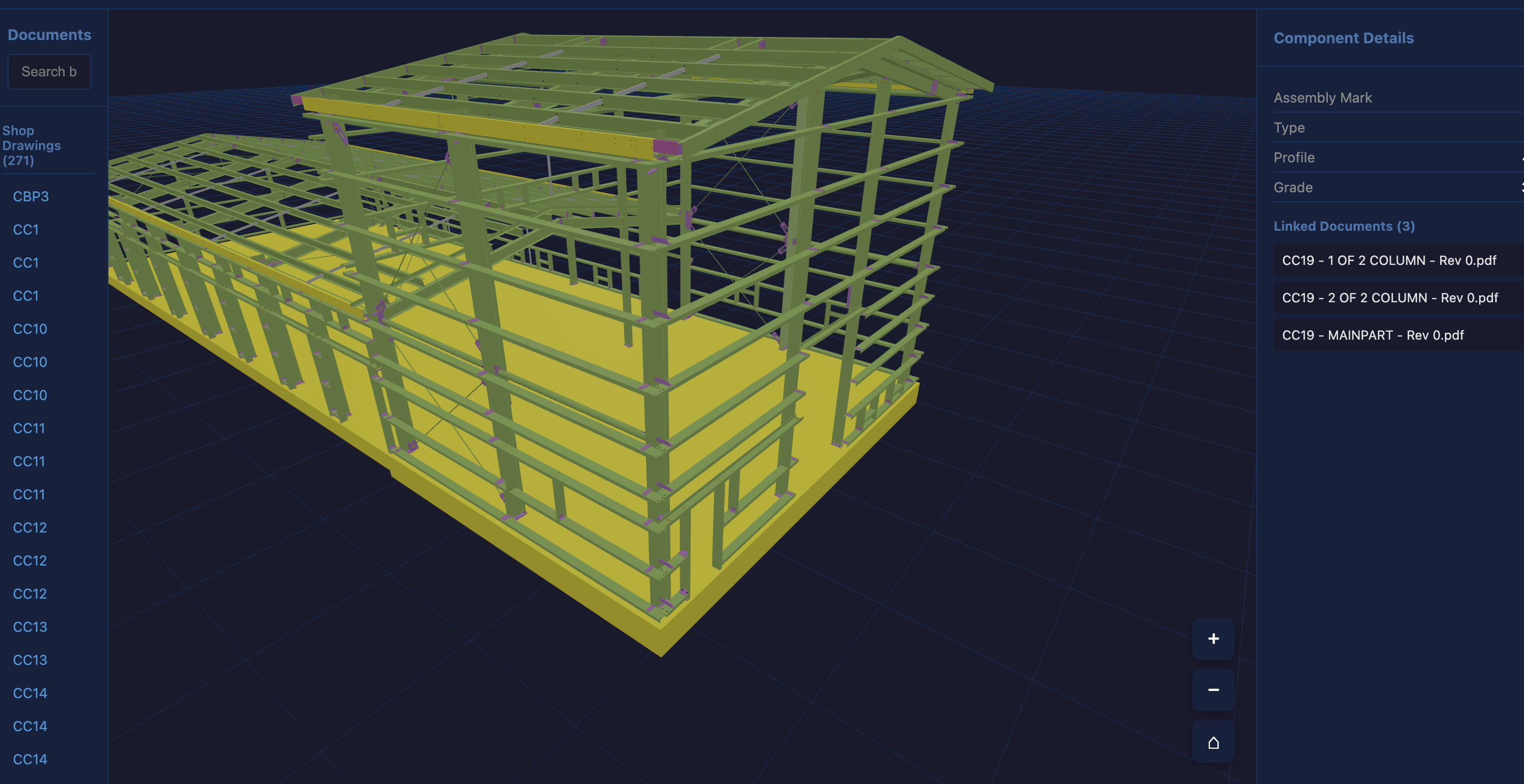 Fifteen54 offline handover — self-contained 3D model with searchable drawings, works without internet